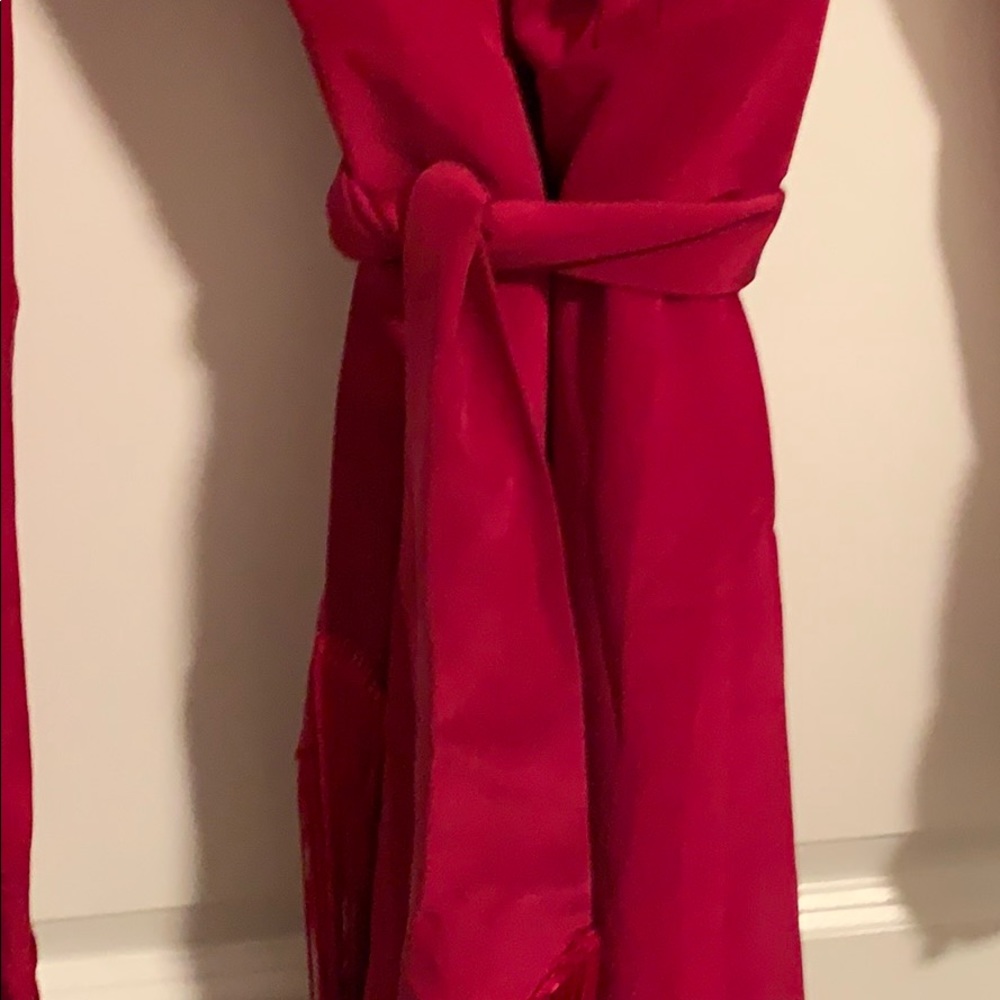 Carmella Michli X Revolve 100% Silk Dress Berry - Picture 8 of 14